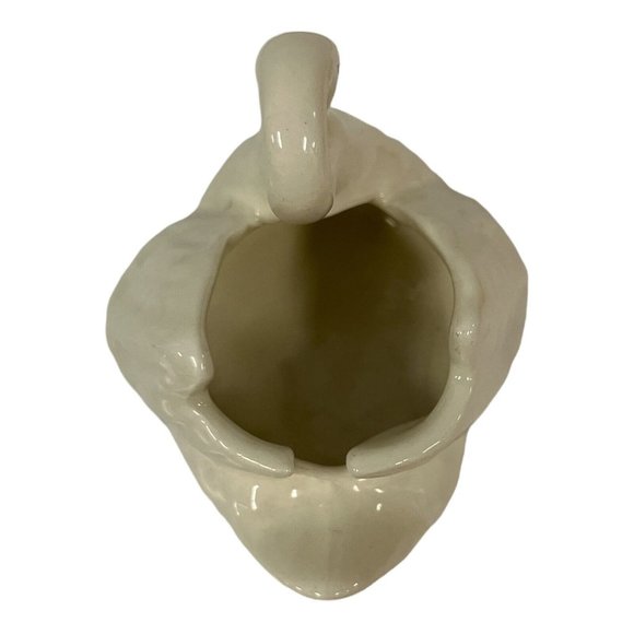 Vintage Porcelain Small 5" Swan Figurine Candy,Trinket  Dish /Bowl Signed B - Picture 4 of 4